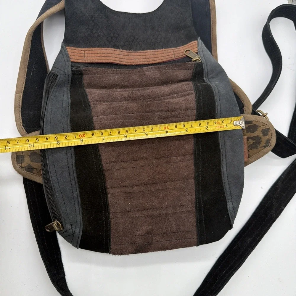 Leather Backpacks, Suede Leather Messenger Backpack